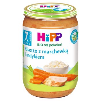 HiPP BIO Risotto z marchewką i indykiem po 7. miesiącu 220 g