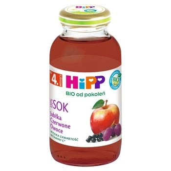 HiPP BIO Sok 100 % jabłka czerwone owoce po 4. miesiącu 0,2 l