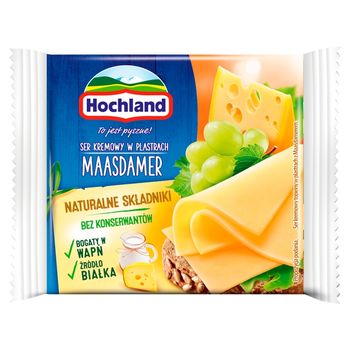 Hochland Ser kremowy Maasdamer w plastrach 130 g
