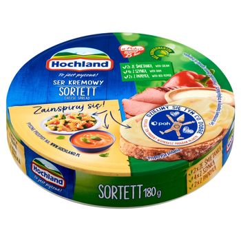 Hochland Ser kremowy sortett w trójkącikach 180 g