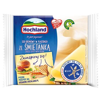 Hochland Ser kremowy ze śmietanką w plastrach 130 g