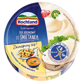 Hochland Ser kremowy ze śmietanką w trójkącikach 180 g (8 sztuk)