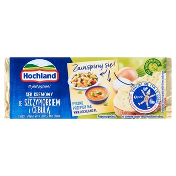 Hochland Ser kremowy ze szczypiorkiem i cebulą 90 g