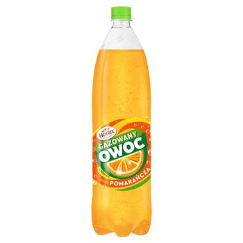 Hortex Gazowany Owoc Napój gazowany smak pomarańcza 1,5 l