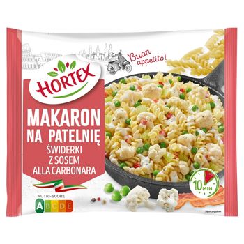 Hortex Makaron na patelnię świderki z sosem alla carbonara 450 g