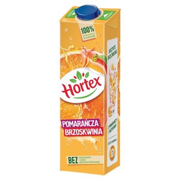 Hortex Napój pomarańcza brzoskwinia 1 l