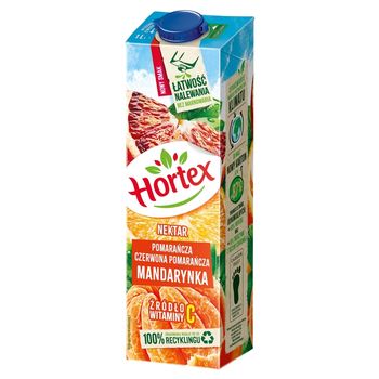Hortex Nektar pomarańcza czerwona pomarańcza mandarynka 1 l