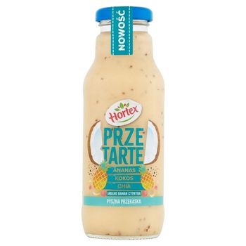 Hortex Przetarte Premium smoothie ananas banan jabłko kokos cytryna z dodatkiem nasion chia 300 ml
