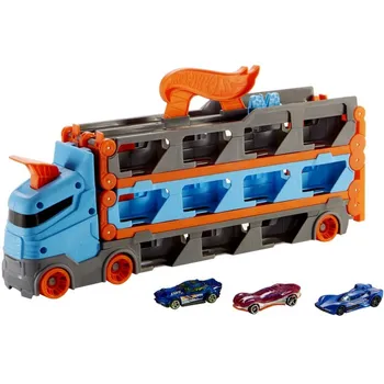 Hot Wheels Wyścigowy transporter 2w1