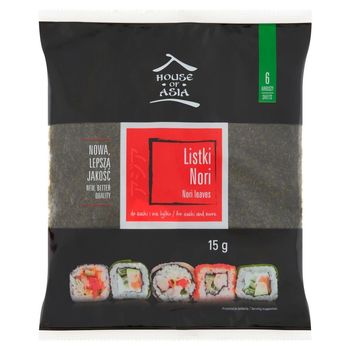 House of Asia Listki Nori 15 g (6 sztuk)