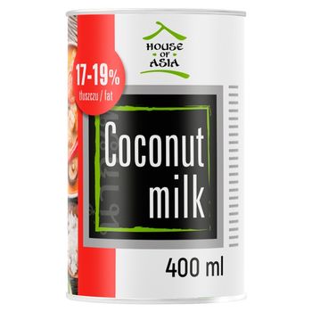 House of Asia Mleczko kokosowe BIO 17-19% 400 ml