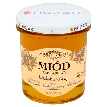Huzar Miody polskie Miód nektarowy wielokwiatowy 400 g