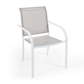 Hyba Light Krzesło ogrodowe szare 66 x 56,5 x 86 cm
