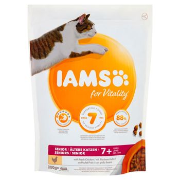 IAMS for Vitality Karma dla starszych kotów ze świeżym kurczakiem 800 g