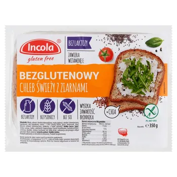 Incola Chleb świeży z ziarnami bezglutenowy 350 g