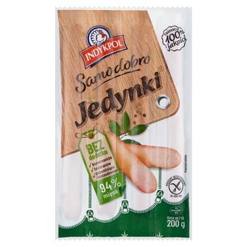 Indykpol Samo dobro Jedynki Kiełbasa 200 g