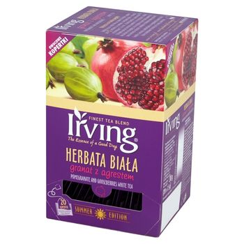 Irving Herbata biała granat z agrestem 30 g (20 torebek)