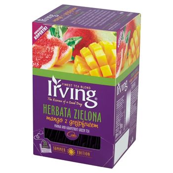 Irving Herbata zielona mango z grejpfrutem 30 g (20 torebek)