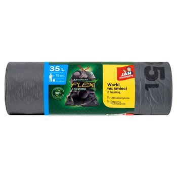 Jan Niezbędny Magnum Flex & Strong Worki z taśmą 35 l 15 sztuk