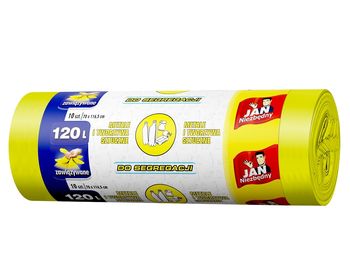 Jan Niezbędny Worki do segregacji 120 L 10 szt. żółty