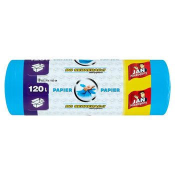 Jan Niezbędny Worki do segregacji papier 120 l 10 sztuk