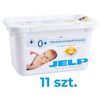 JELP 0+ Hipoalergiczne kapsułki do prania do białego i kolorów 264 g (11 x 24 g)