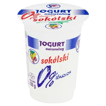 Jogurt naturalny sokólski 0% tłuszczu 180 g