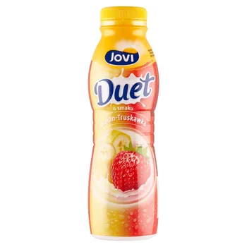 Jovi Duet Napój jogurtowy o smaku banan-truskawka 350 g