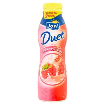 Jovi Duet Napój jogurtowy o smaku malina-czerwona porzeczka 350 g