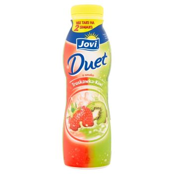 Jovi Duet Napój jogurtowy o smaku truskawka-kiwi 350 g