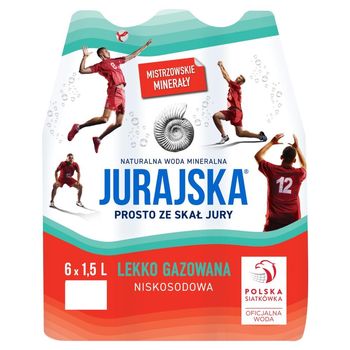 Jurajska Naturalna woda mineralna lekko gazowana 6 x 1,5 l