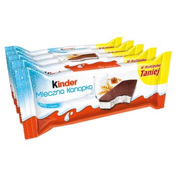 Kinder Mleczna Kanapka Biszkopt z mlecznym nadzieniem 5 x 28 g