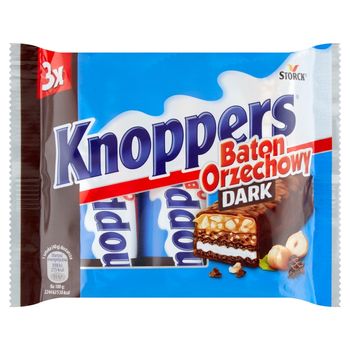 Knoppers Baton orzechowy Dark 120 g (3 x 40 g)