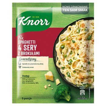 Knorr Fix spaghetti 4 sery z brokułami 43 g