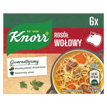 Knorr Rosół wołowy 60 g (6 x 10 g)