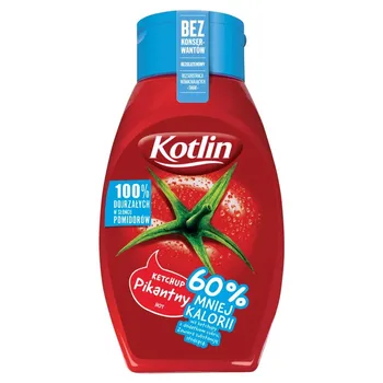 Kotlin Ketchup pikantny 60 % mniej kalorii 450 g