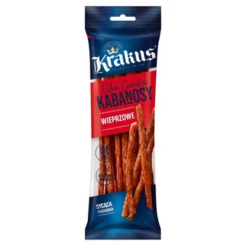 Krakus Extra cienkie kabanosy wieprzowe 95 g
