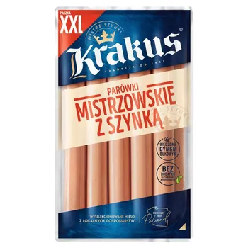 Krakus Parówki mistrzowskie z szynką 440 g