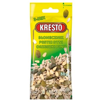 KRESTO Słonecznik pestki dyni orzeszki pinii 50 g