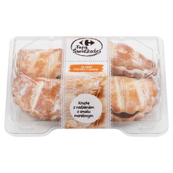 Carrefour Targ Świeżości Kruche ciasteczka z nadzieniem o smaku morelowym 250 g