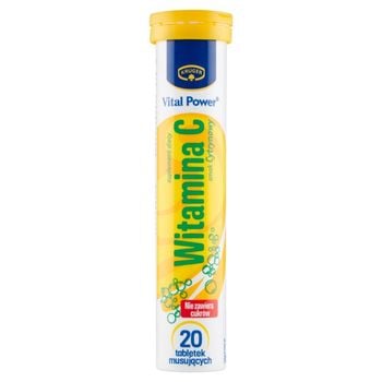 Krüger Vital Power Suplement diety witamina C smak cytrynowy 84 g (20 sztuk)