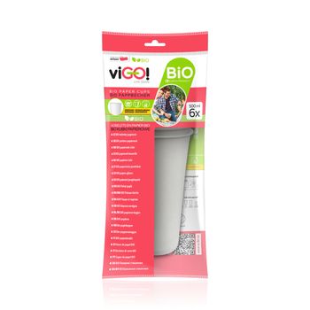 Kubki Papierowe do Piwa Bio Vigo 500ml 6 sztuk