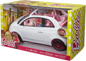 Lalka barbie auto samochod fiat 500 fvr07 mattel