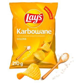 Lay's Chipsy ziemniaczane karbowane solone 210 g