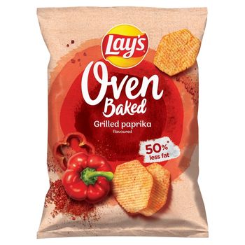 Lay's Oven Baked Pieczone formowane chipsy ziemniaczane o smaku grillowanej papryki 200 g