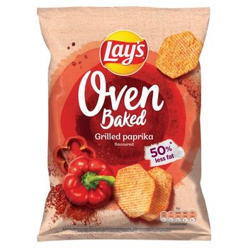 Lay's Oven Baked Pieczone formowane chipsy ziemniaczane o smaku grillowanej papryki 200 g