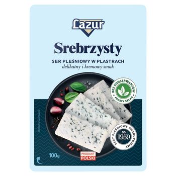 Lazur Ser pleśniowy srebrzysty plastry 100 g