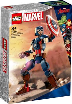 LEGO 76258 Super Heroes Figurka Kapitana Ameryki do zbudowania
