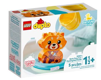 Lego Duplo Zabawa w kąpieli pływająca czerwona panda