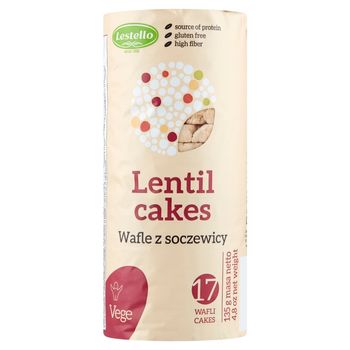 Lestello Wafle z soczewicy 135 g (17 sztuk)